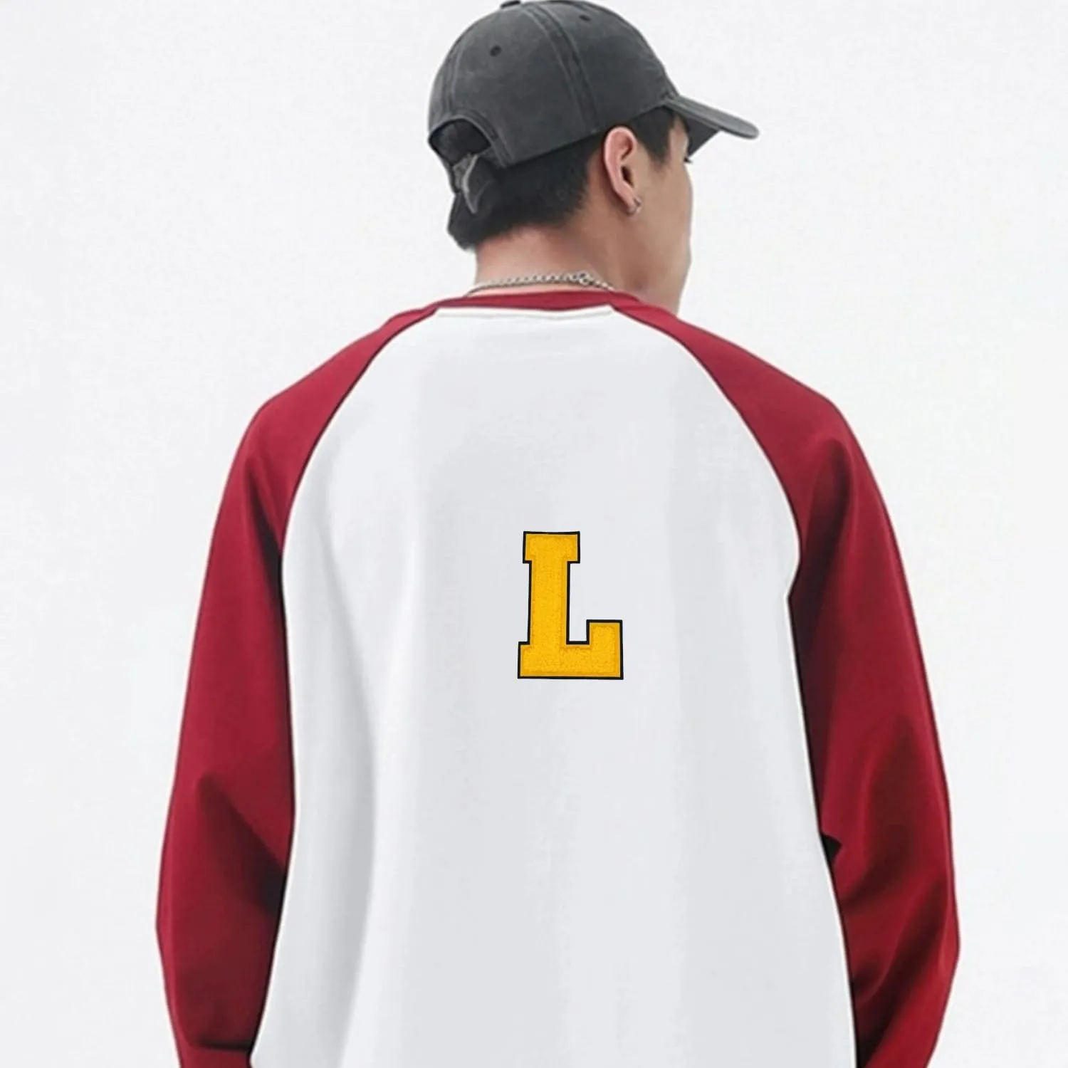 1 PCS 4.2" Yellow Chenille Letter Patches, Iron on Patches for Hats Clothes Bags Backpacks Jeans, Initial Patches Large Varsity Letter. (Letter L)