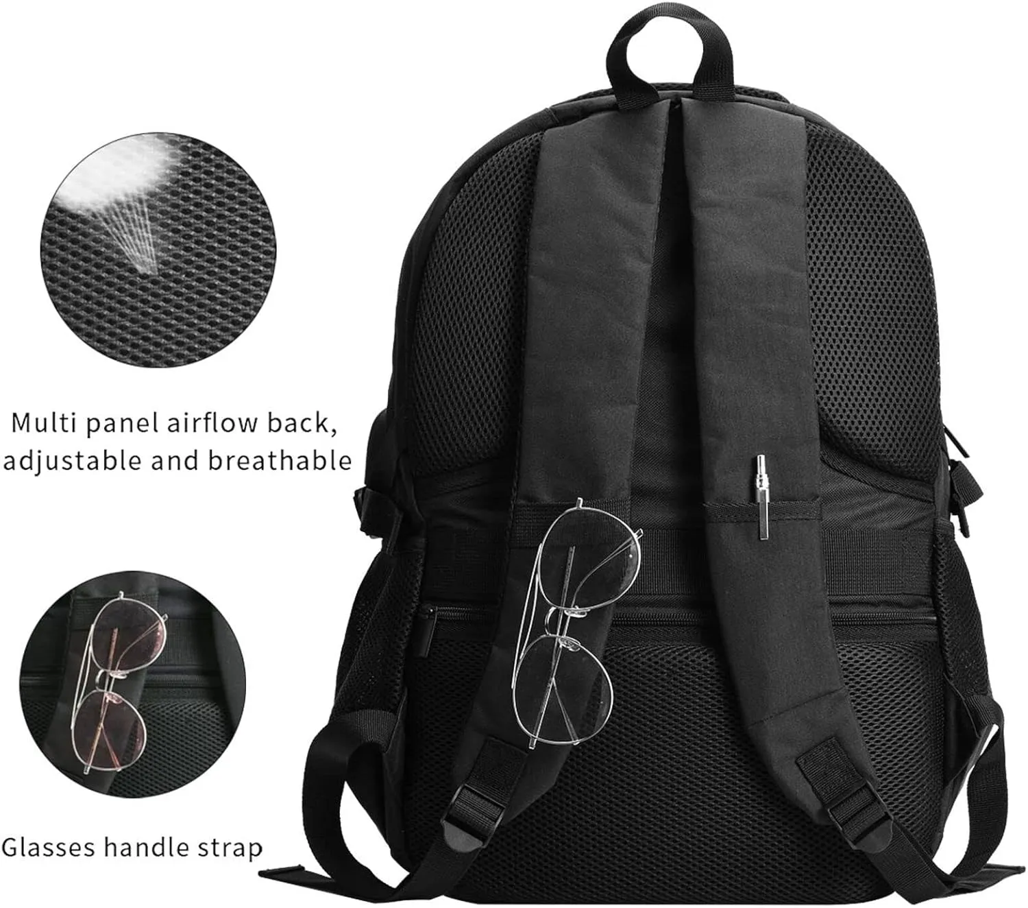 American Flag Patriotic Travel Backpack Laptop Backpacks Business Rucksack Outdoor Daypack Large Sport Bag with Luggage Strap USB Charging Port for Hiking Working