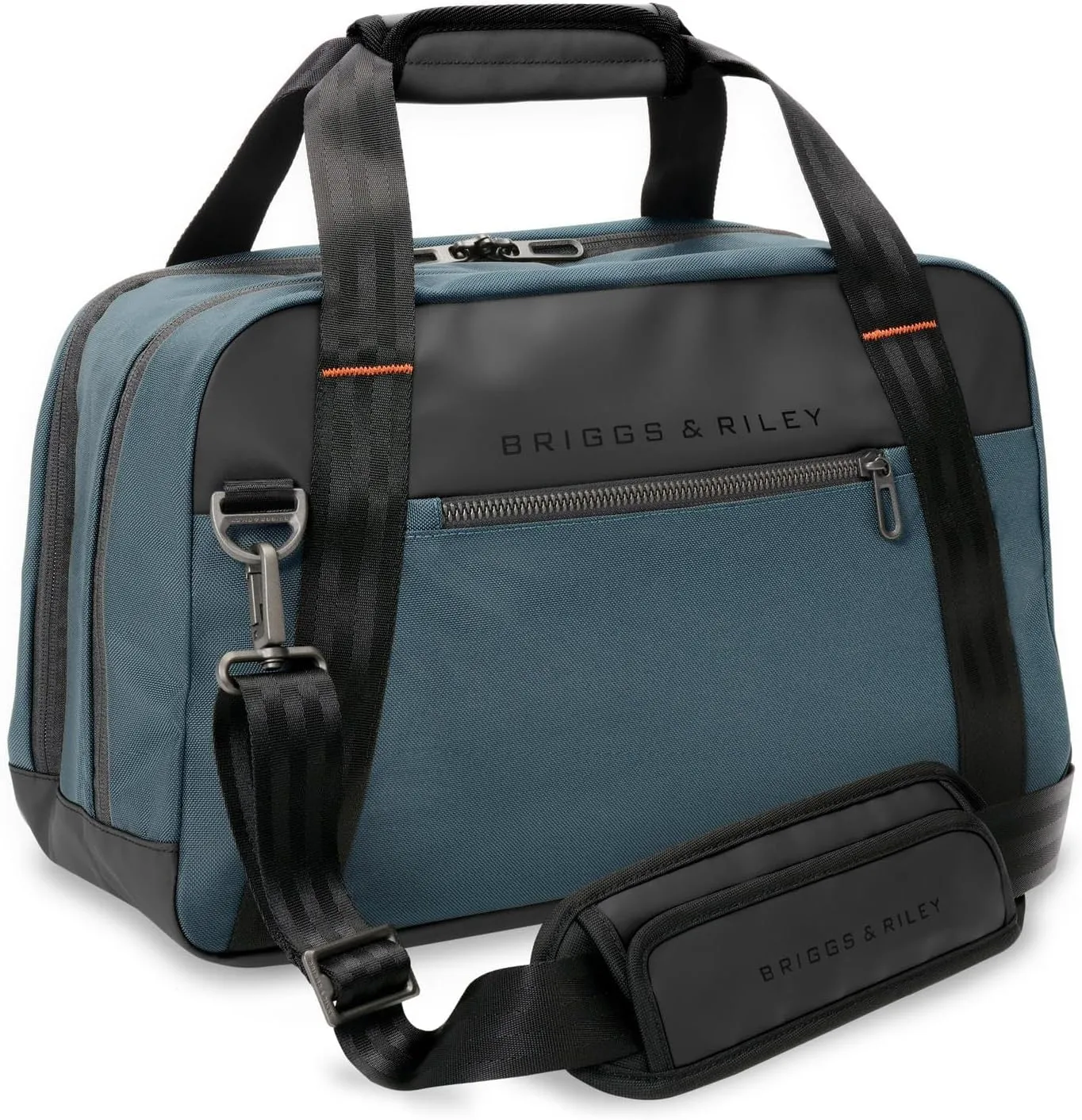 Briggs & Riley Underseat Cabin Bag - Carry On Luggage for Travel, Softside Bag for Men & Women, Self-Repairing Zippers, PVC-Coated Base, Fits up to 15" Laptop - ZDX Collection, Ocean