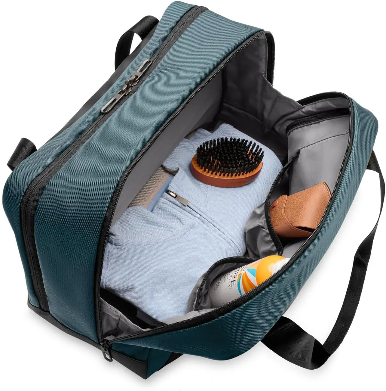 Briggs & Riley Underseat Cabin Bag - Carry On Luggage for Travel, Softside Bag for Men & Women, Self-Repairing Zippers, PVC-Coated Base, Fits up to 15" Laptop - ZDX Collection, Ocean
