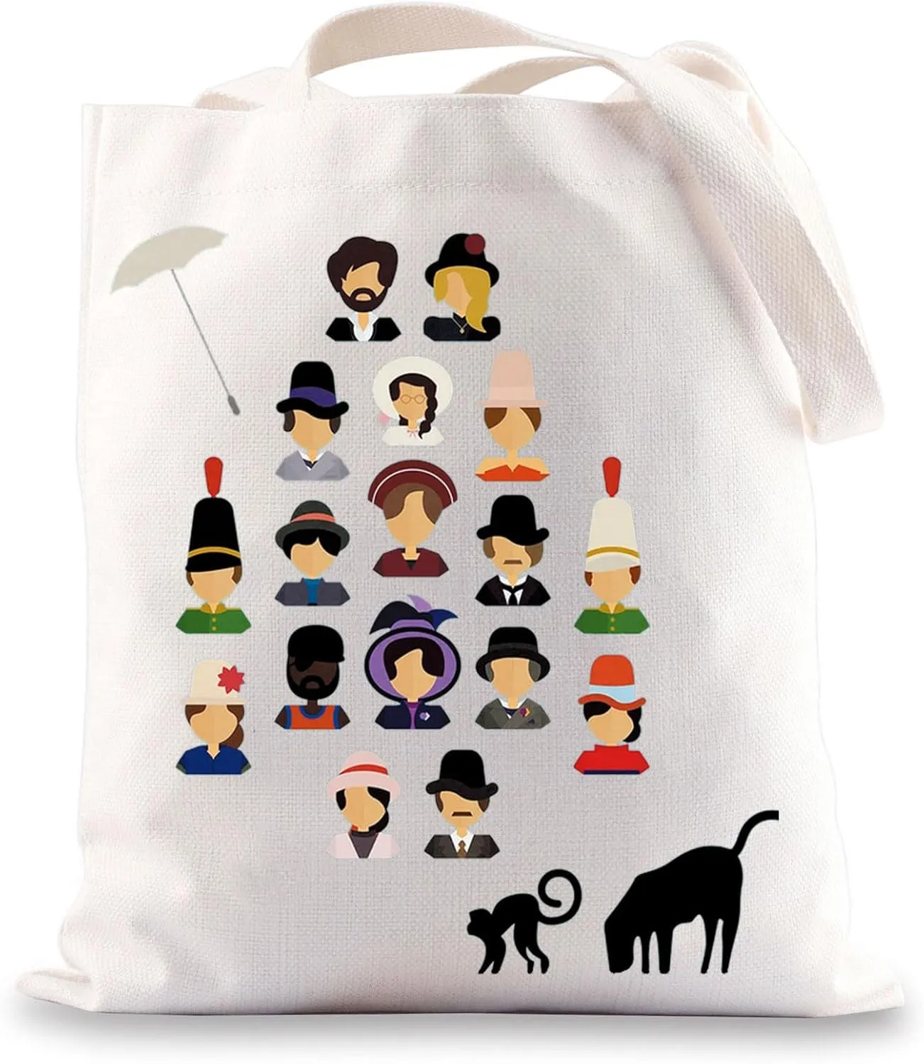 BWWKTOP Georges Musical Tote Bag Georges Musical Character Gifts Musical Merchandise