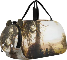 Carry on Duffel Bag Boys Overnight Bags Toddler Girls Duffle Bags for Travel Sports Duffle Bag Albert Bierstadt Guerrilla Painting