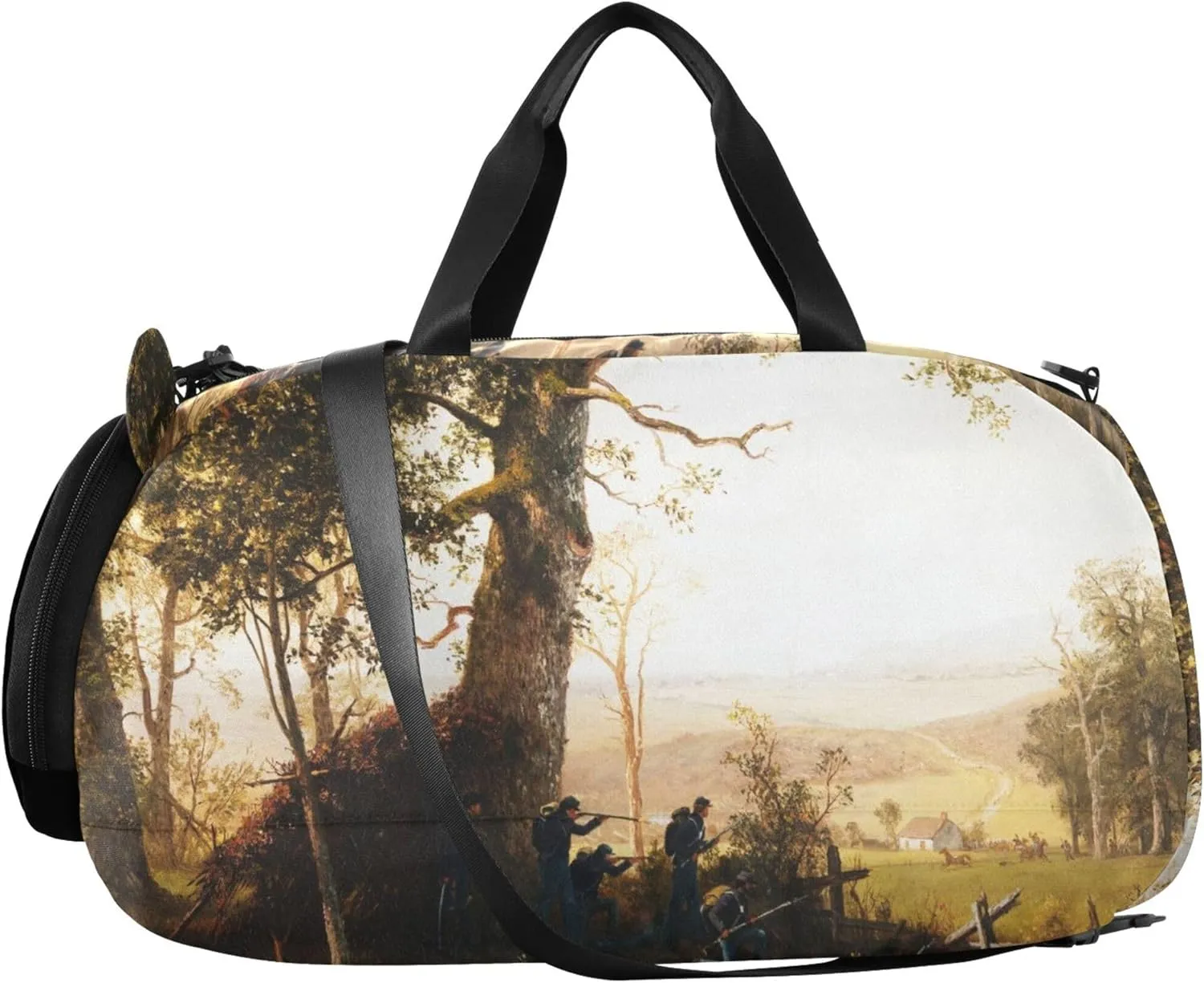 Carry on Duffel Bag Boys Overnight Bags Toddler Girls Duffle Bags for Travel Sports Duffle Bag Albert Bierstadt Guerrilla Painting