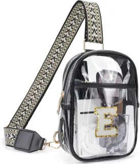 Clear Sling Bags for Stadium Events, Crossbody Bags for Women Stadium Purses Transparent Fanny Pack for Concerts