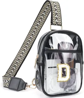 Clear Sling Bags for Stadium Events, Crossbody Bags for Women Stadium Purses Transparent Fanny Pack for Concerts