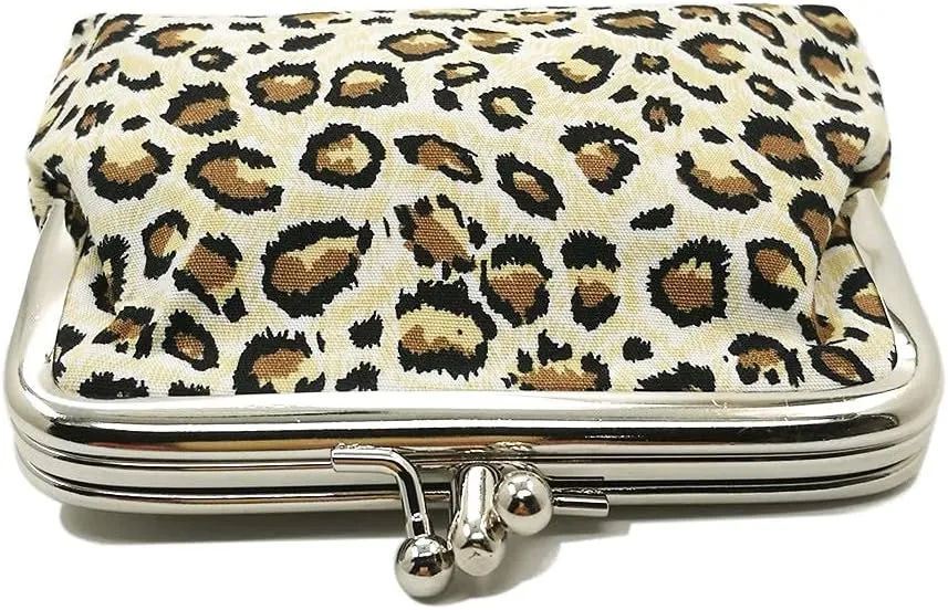 Cute Floral Buckle Coin Purses Vintage Pouch Kiss-lock Change Purse Wallets