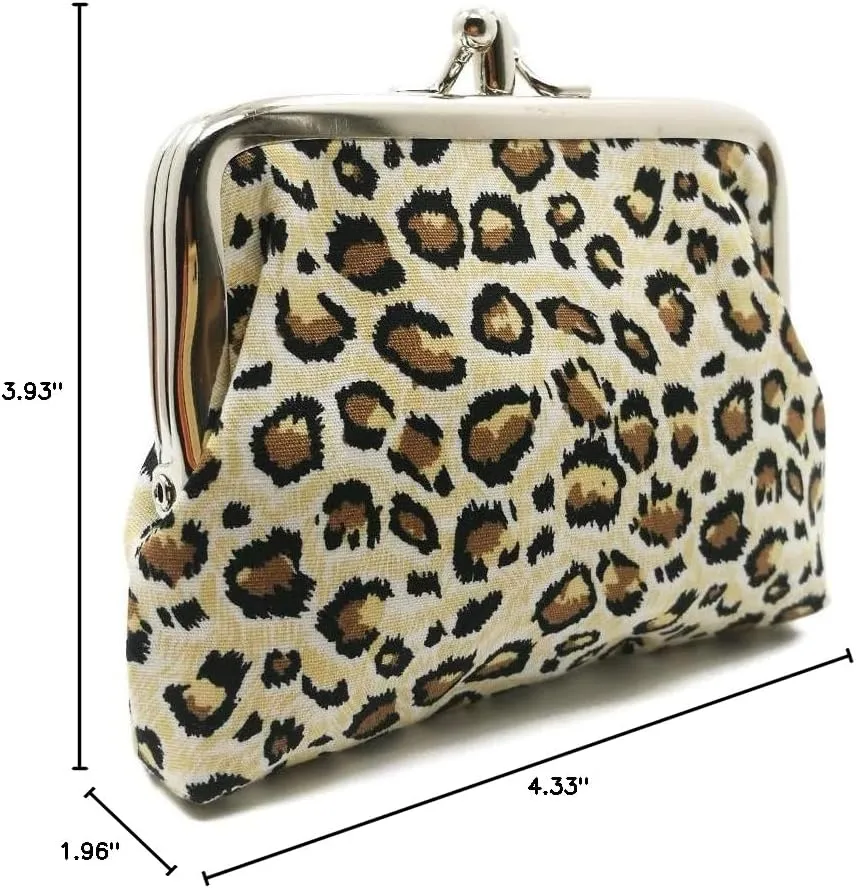 Cute Floral Buckle Coin Purses Vintage Pouch Kiss-lock Change Purse Wallets