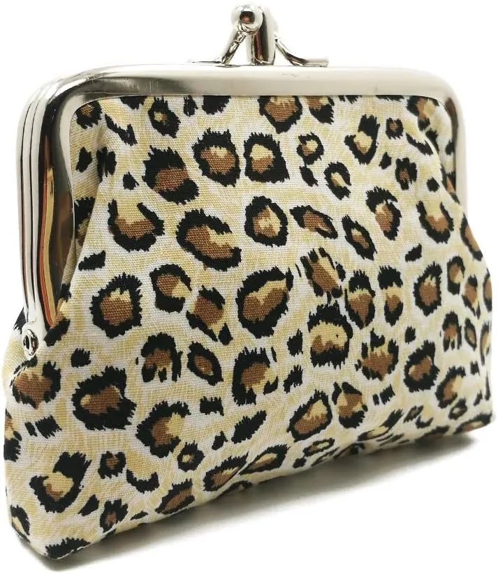 Cute Floral Buckle Coin Purses Vintage Pouch Kiss-lock Change Purse Wallets