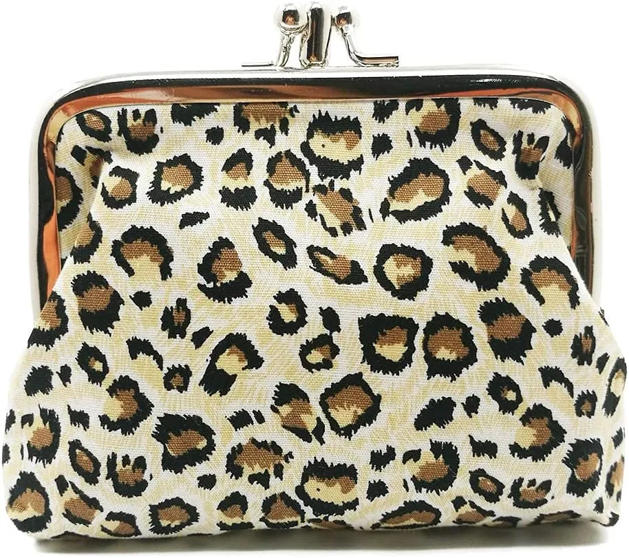 Cute Floral Buckle Coin Purses Vintage Pouch Kiss-lock Change Purse Wallets