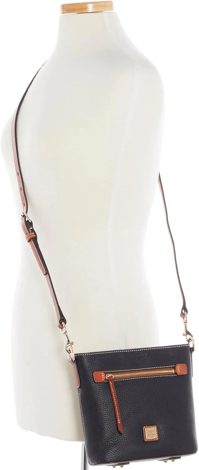 Dooney & Bourke Small Crossbody Bags for Women, Pebble Grain Leather Crossbody Bag with Zipper Pocket