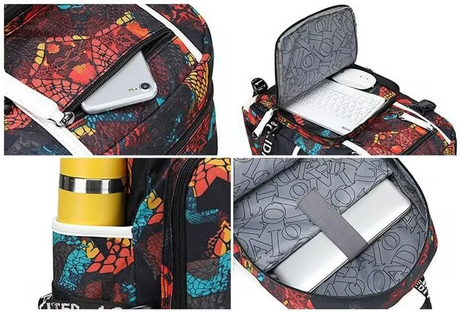 FANwenfeng Basketball Player GA34 Luminous Backpack Travel Backpack Fans Bag (Style 9)