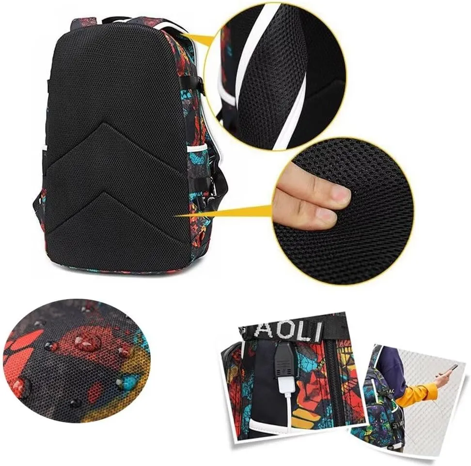 FANwenfeng Basketball Player GA34 Luminous Backpack Travel Backpack Fans Bag (Style 9)