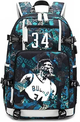 FANwenfeng Basketball Player GA34 Luminous Backpack Travel Backpack Fans Bag (Style 9)