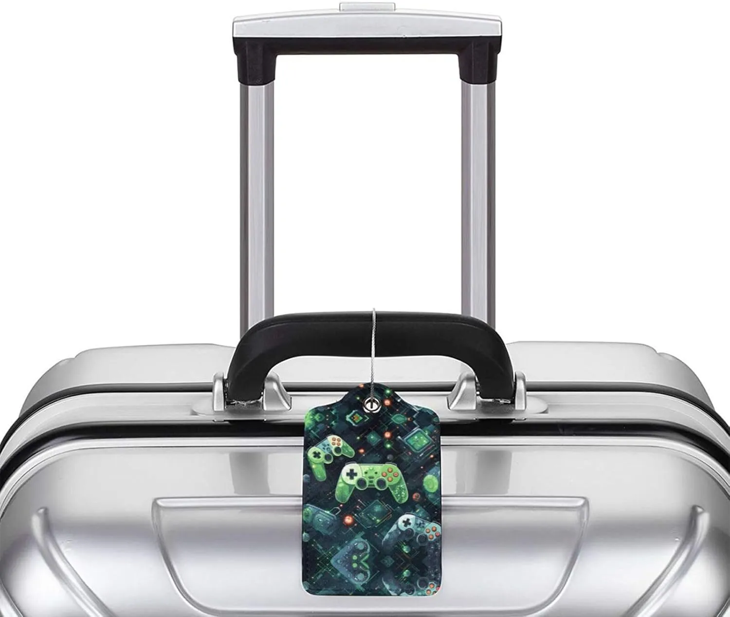 Gamepad Circuit Version 1 Business Travel PU Leather Label Suitable for Handbags/Backpacks/Luggage