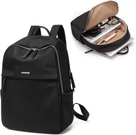 GOLF SUPAGS Womens Laptop Backpack with Separate Laptop Compartment Water Resistant Computer Backpacks Fits 14 Inch Notebook Travel Work College Bags (14-Inch, Black)