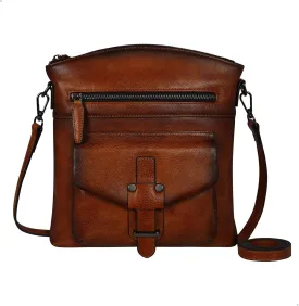 HESHE Crossbody Bags for Women Genuine Leather Purses Fashion Designer Handbag
