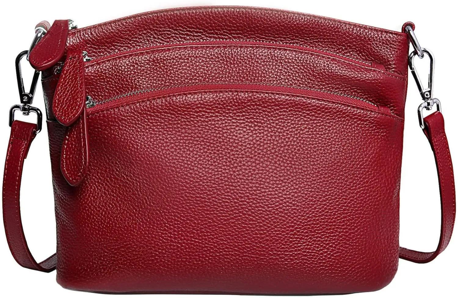 HESHE Leather Crossbody Bags for Women Shoulder Bag Small Cross Body Purse