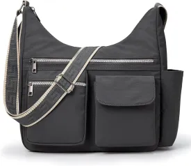 KALIDI Nylon Crossbody Bags for Women Trendy Cross Body Purse with Multiple Pockets For Ladies Casual Work Travel