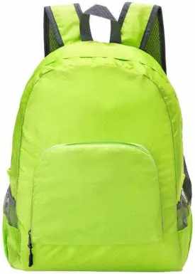 Lightweight foldable backpack outdoor mountaineering bag travel backpack bag Green