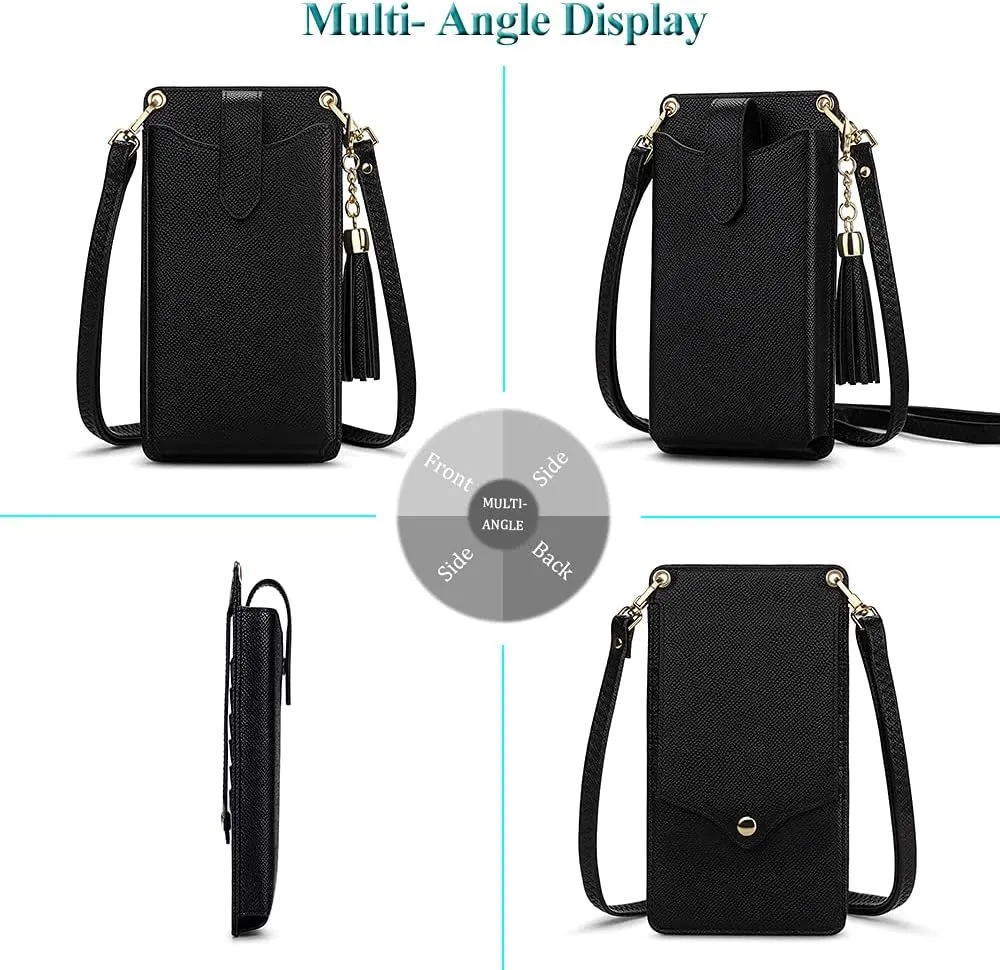 Peacocktion Small Crossbody Cell Phone Purse for Women, Lightweight Mini Small Crossbody Bags for Women with Card Slots