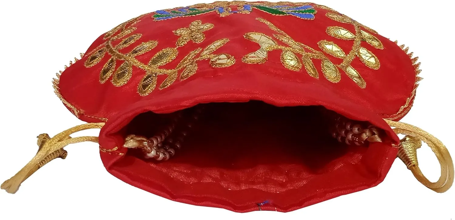 Purpledip Potli Bags Drawstring Purse (Potli01$)