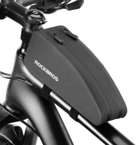 ROCKBROS Top Tube Bike Bag Waterproof Bike Frame Bag with Dual Zippers Bike Pouch 1L, Medium(1L)