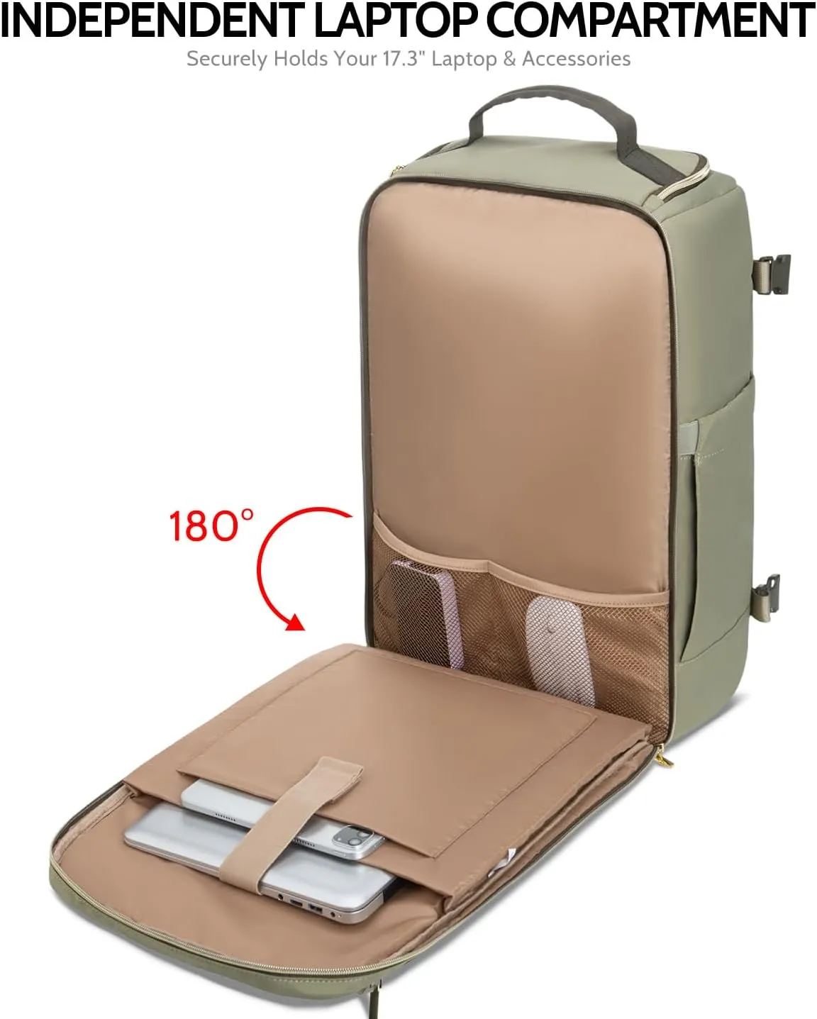 Travel Backpack for Women, 40L Carry On Backpacks Flight Approved, 18x14x8 Inches Personal Item Travel Bag, Large Backpack for Travel fits 17.3 Laptop, Waterproof Weekender Bag