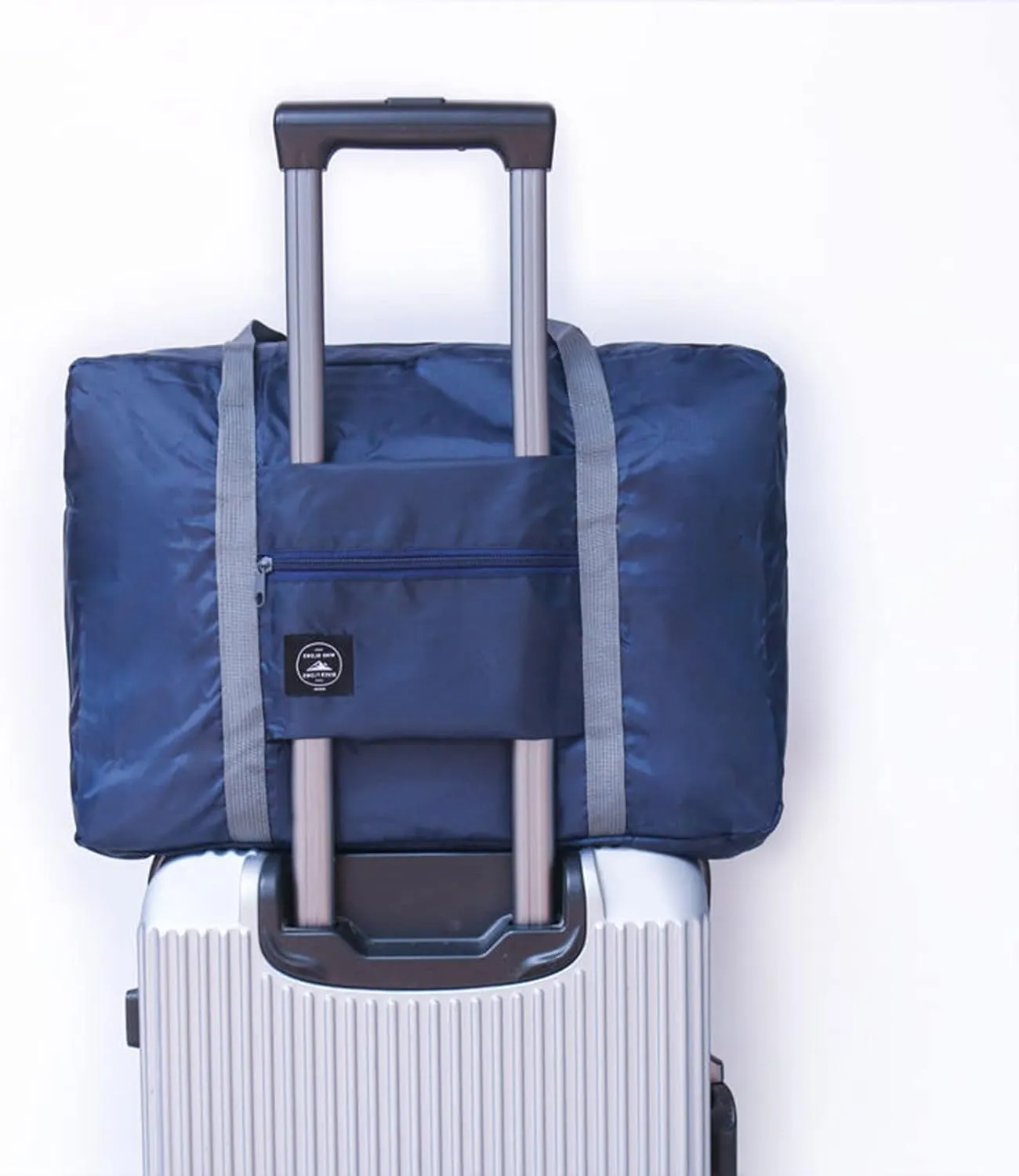 Travel Bag 12 Packes Carry on Luggage Foldable Duffel Bag Sports Gym Bag Weekender Overnight Bag Water Resistant Nylon Travel Duffel for Men Women (Blue 12PCS)