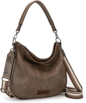 Wrangler Hobo Bags Large Crossbody Bag for Women Shoulder Purse Handbags with Adjustable Strap